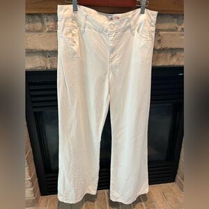 CAbi White Ashbury Wide-Leg Jeans